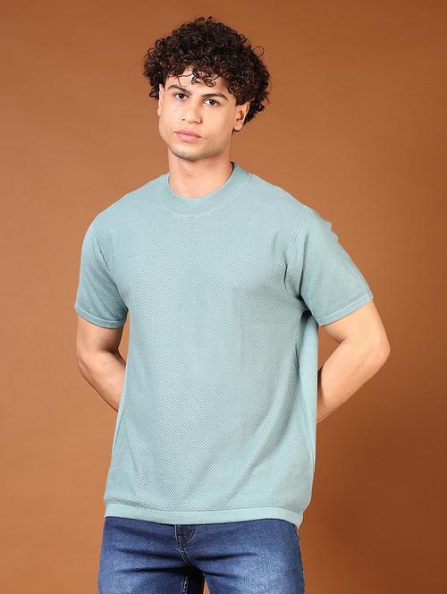 men textured short sleeves t-shirt - 21630716 - Very Small Image - 1