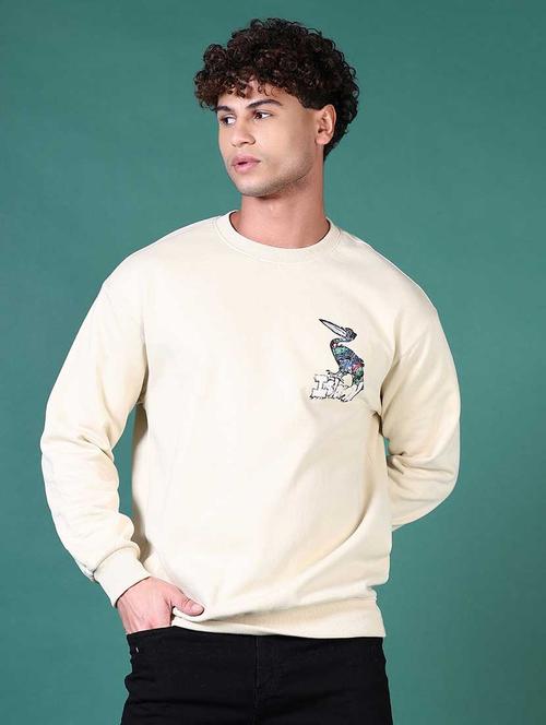men back print long sleeve sweatshirt - 21630741 - Very Small Image - 1