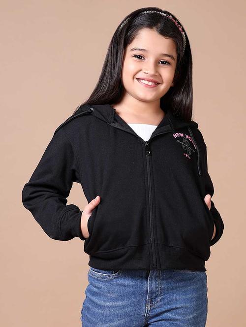 girls front & back print long sleeve sweatshirt - 21631014 - Very Small Image - 1
