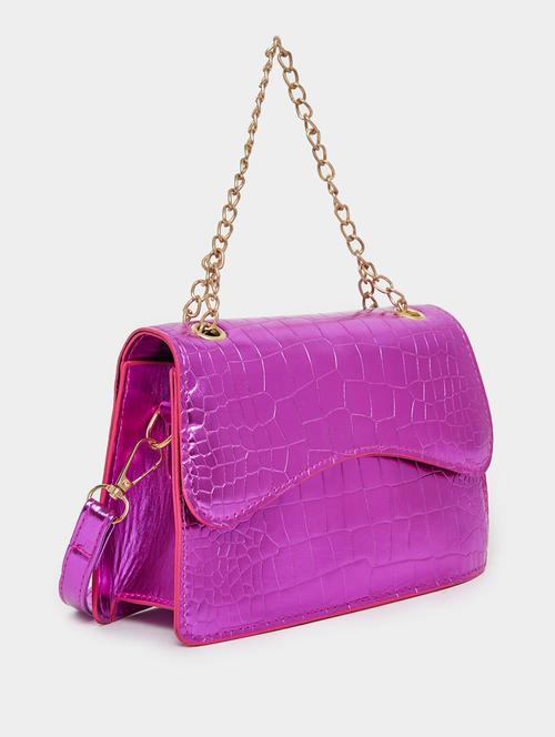 women pink textured handbag - 21631985 - Very Small Image - 1