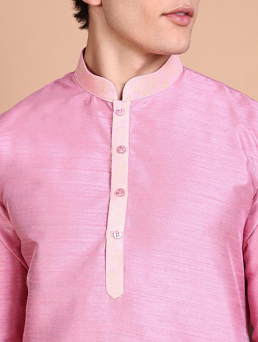 men mandarin neck kurta pyjama with jacket ethnic wear set - 21632595 - Standard Image - 6