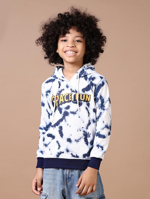 white cotton front print sweatshirt - 21632831 - Very Small Image - 1