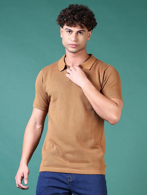 men self design short sleeve polo t-shirt - 21632872 - Very Small Image - 1