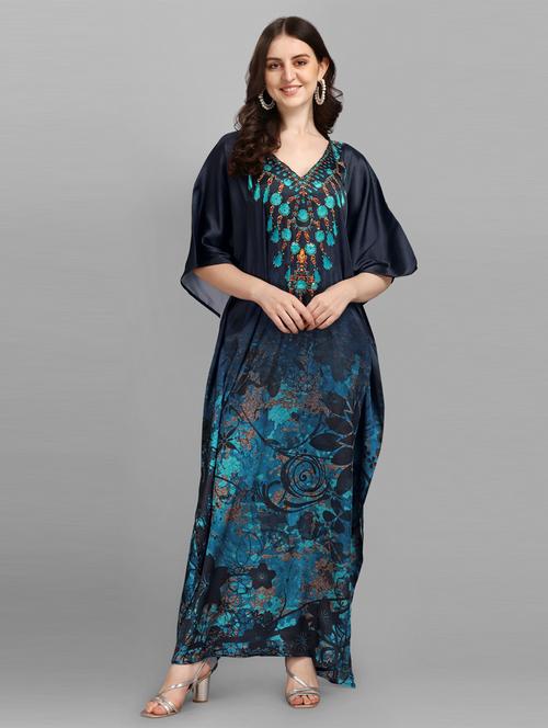 women printed relaxed fit kaftan dress - 21633836 - Very Small Image - 1