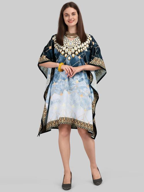women printed relaxed fit kaftan dress - 21633865 - Very Small Image - 1