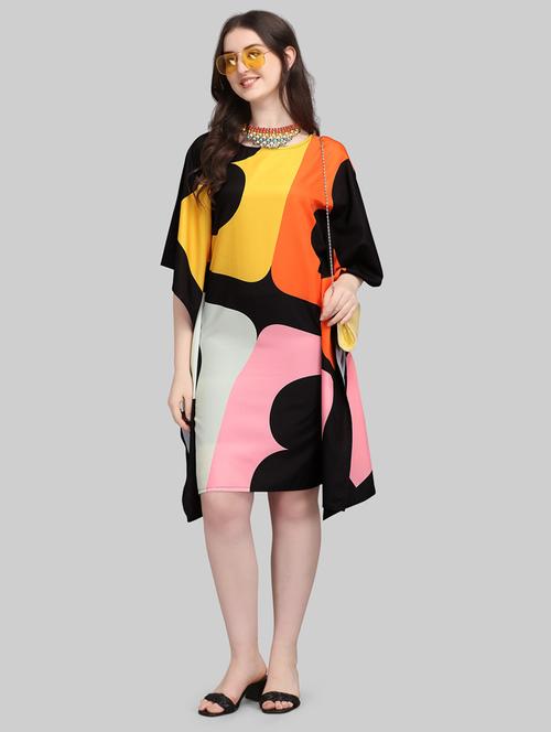 women printed relaxed fit kaftan dress - 21633868 - Very Small Image - 1