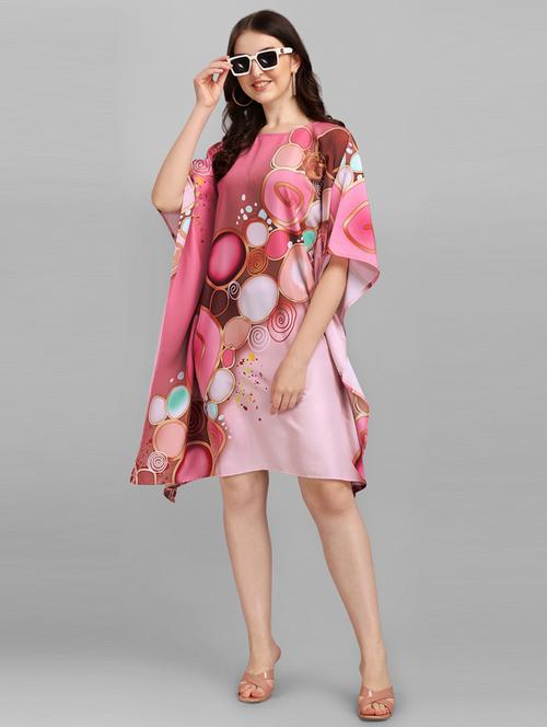 women printed relaxed fit kaftan dress - 21633886 - Very Small Image - 1