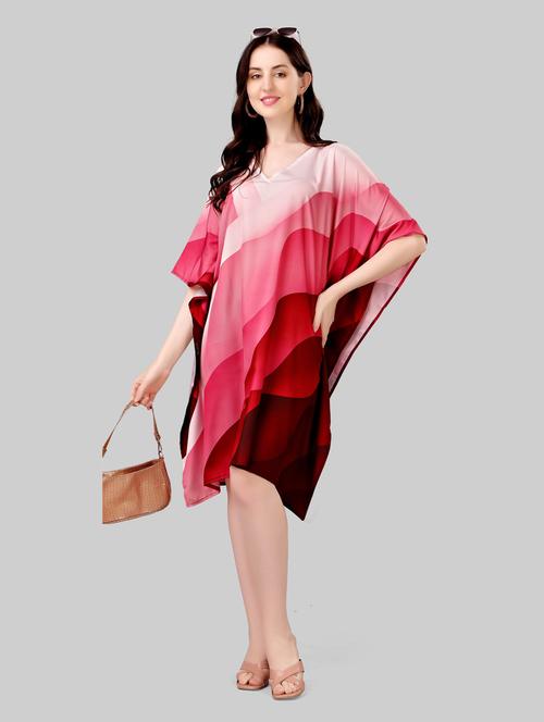 women printed relaxed fit kaftan dress - 21633917 - Very Small Image - 1