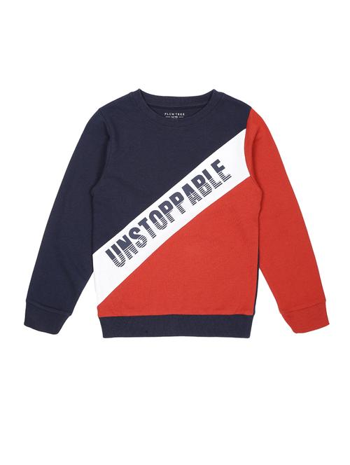 boys color blocked long sleeve sweatshirt - 21634071 - Very Small Image - 1