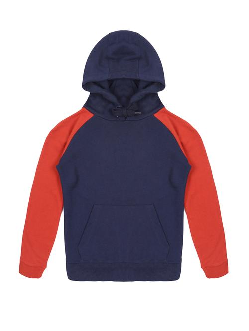 boys color blocked long sleeve hooded sweatshirt - 21634074 - Very Small Image - 1