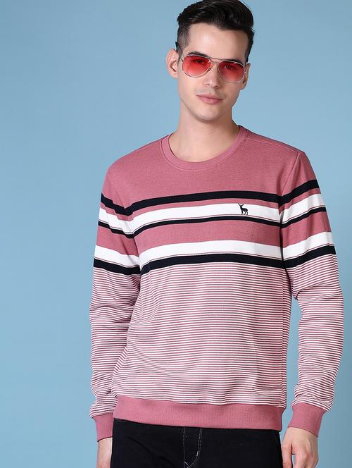 men striped long sleeve regular fit sweatshirt - 21634192 - Very Small Image - 1