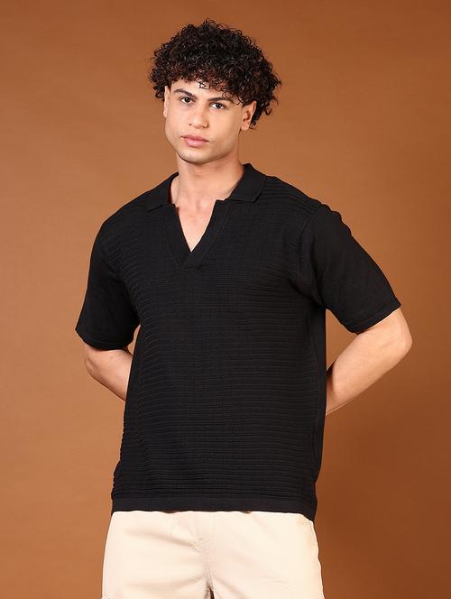 men textured short sleeves polo t-shirt - 21634213 - Very Small Image - 1