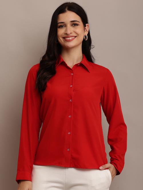 women solid long sleeve regular shirt - 21634662 - Very Small Image - 1