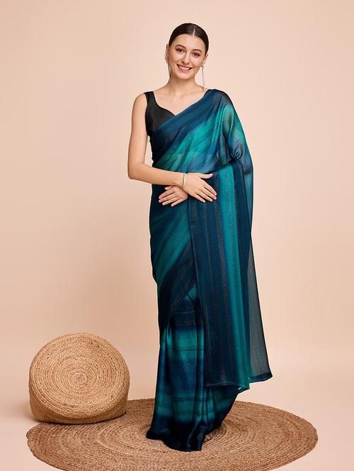 women printed saree with blouse - 21635151 - Very Small Image - 1