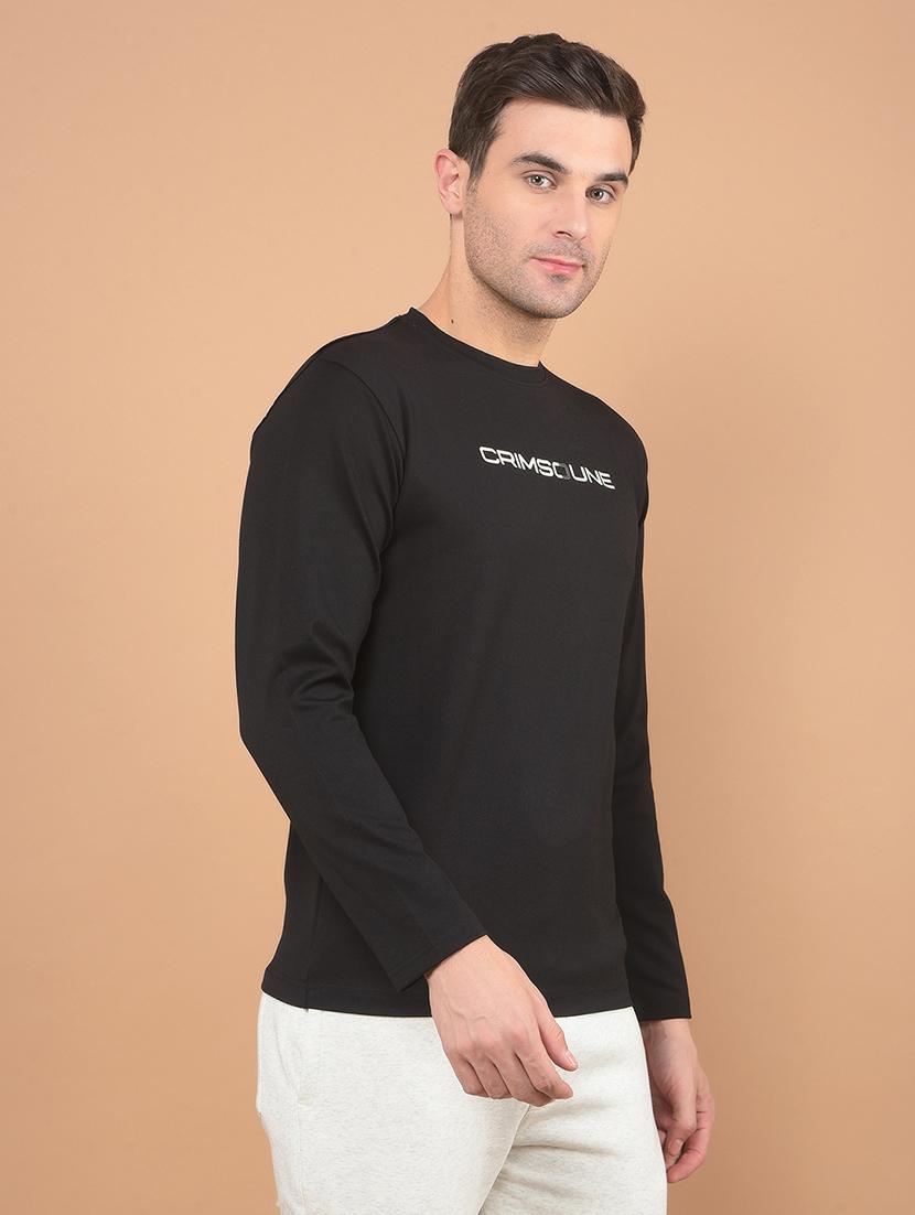 men chest print long sleeve t-shirt - 21635485 - Zoom Image - 2