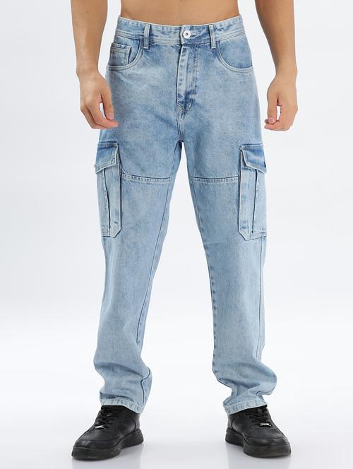 men mid rise denim cargo - 21635810 - Very Small Image - 1