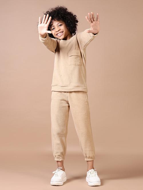 boys beige solid full length sets - 21636458 - Very Small Image - 1