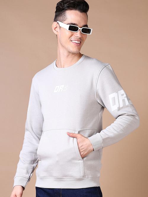 men typographic long sleeve regular fit sweatshirt - 21636479 - Very Small Image - 1