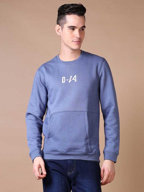 men typographic long sleeve regular fit sweatshirt - 21636482 - Very Small Image - 1