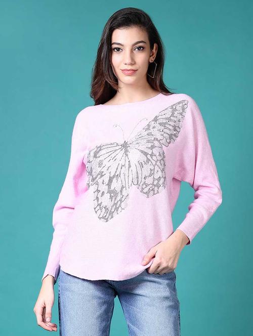 women embellished long sleeves pullover - 21636488 - Very Small Image - 1