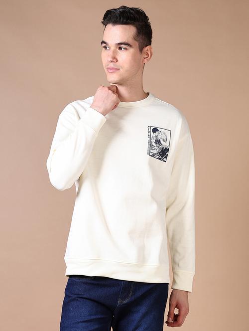 men front & back print long sleeve sweatshirt - 21636991 - Very Small Image - 1