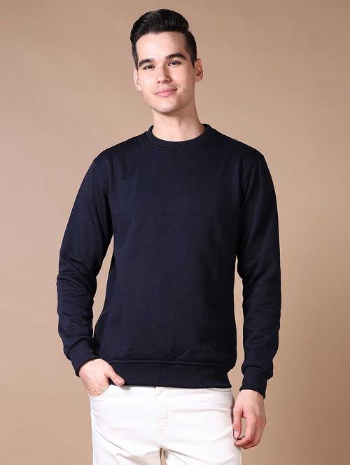 men solid long sleeve sweatshirt - 21637012 - Very Small Image - 1