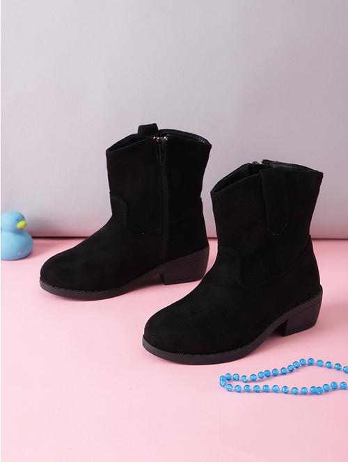 girl black solid boots - 21638270 - Very Small Image - 1