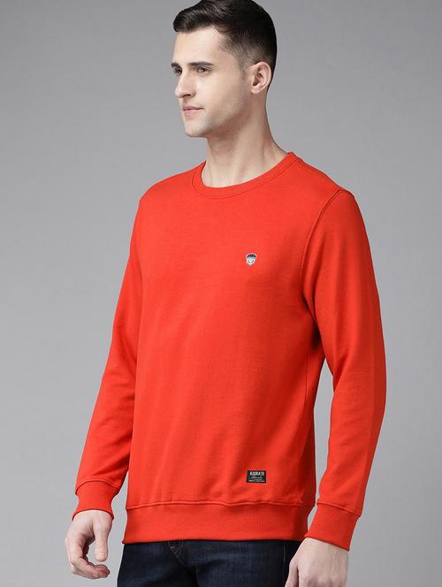 men round neck solid long sleeves sweatshirt - 21638728 - Very Small Image - 1