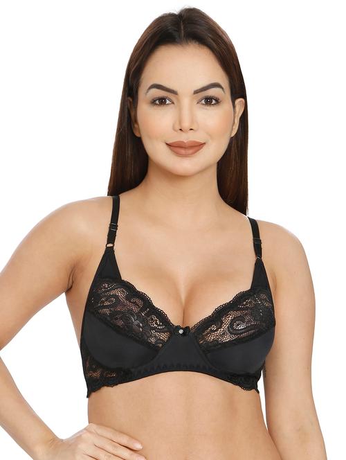 women black lace t-shirt bra - 21638896 - Very Small Image - 1
