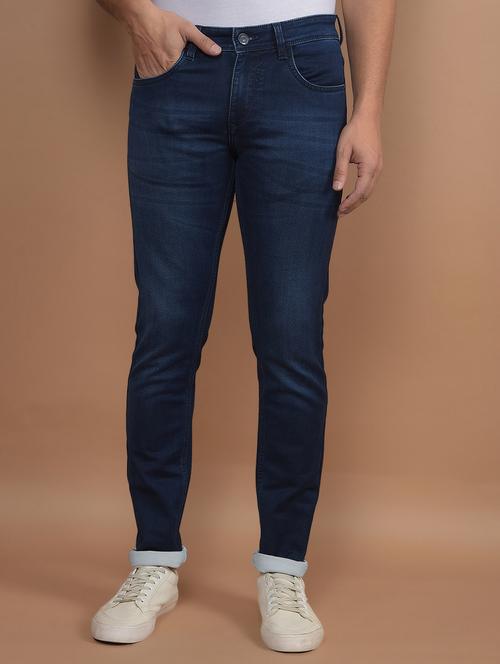 men low rise denim plain jeans - 21639005 - Very Small Image - 1