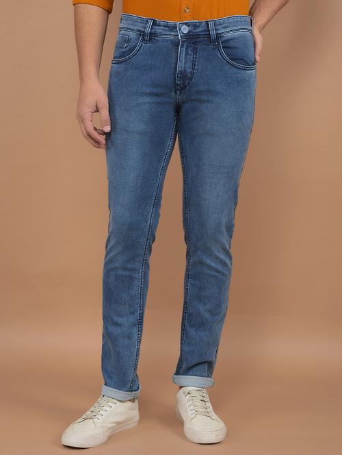 men low rise denim plain jeans - 21639013 - Very Small Image - 1