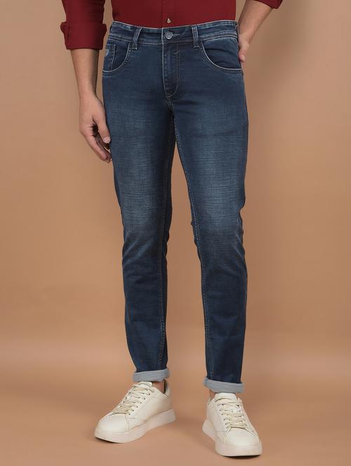 men low rise denim plain jeans - 21639014 - Very Small Image - 1