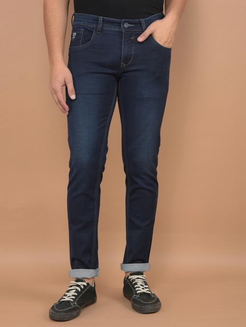 men low rise denim plain jeans - 21639015 - Very Small Image - 1