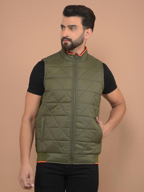 men solid reversible sleeveless quilted jacket - 21639044 - Very Small Image - 1