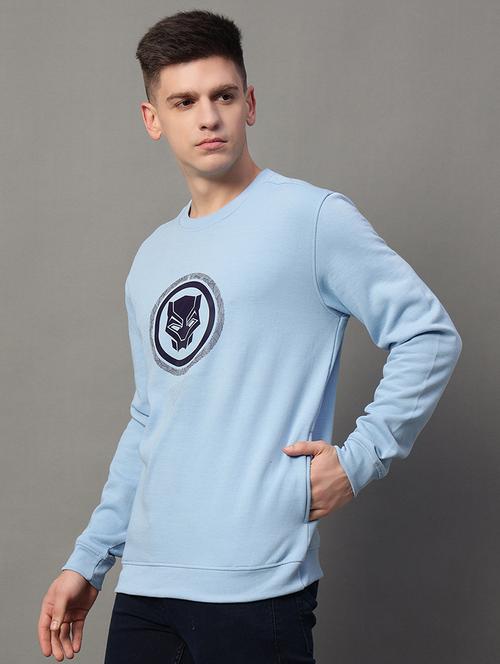 men long sleeves front print sweatshirt - 21639227 - Very Small Image - 1