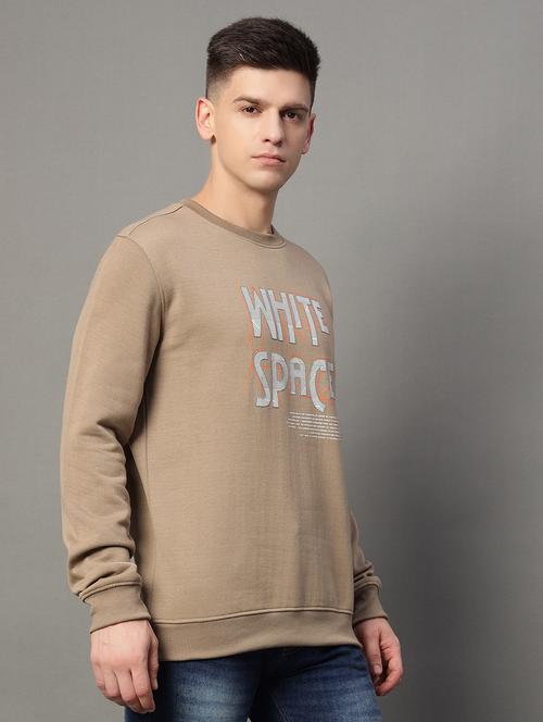 men long sleeves front print sweatshirt - 21639234 - Very Small Image - 1
