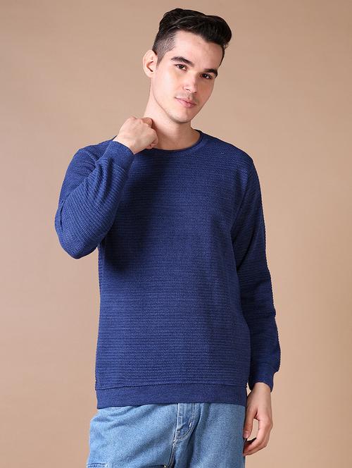 men self design long sleeve pullover - 21639267 - Very Small Image - 1