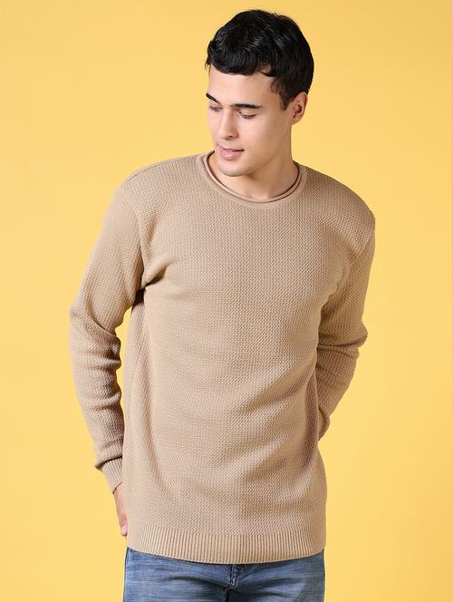 men self design long sleeve pullover - 21639268 - Very Small Image - 1