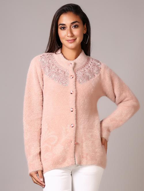 women self design long sleeve cardigan - 21639307 - Very Small Image - 1