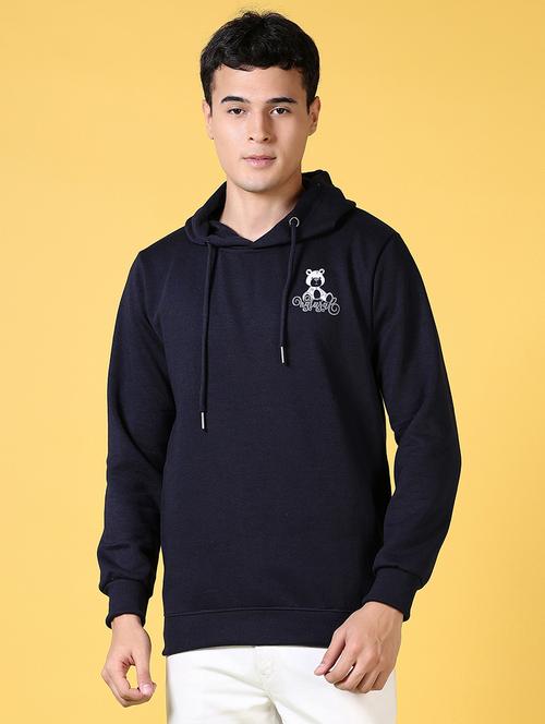 men front & back print long sleeve hooded sweatshirt - 21639796 - Very Small Image - 1