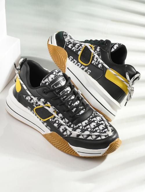 men printed lace up sneaker - 21641122 - Very Small Image - 1