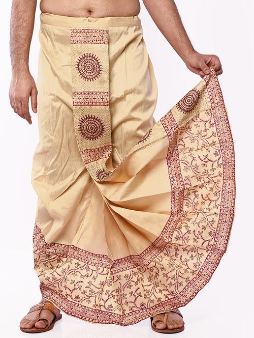 men printed traditional ethnic dhoti - 21641150 - Very Small Image - 1