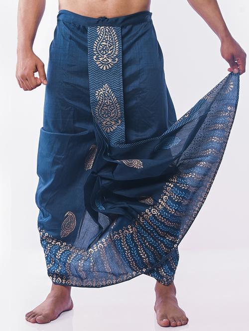 men printed traditional ethnic dhoti - 21641154 - Very Small Image - 1