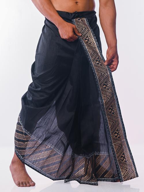 men printed traditional ethnic dhoti - 21641155 - Very Small Image - 1