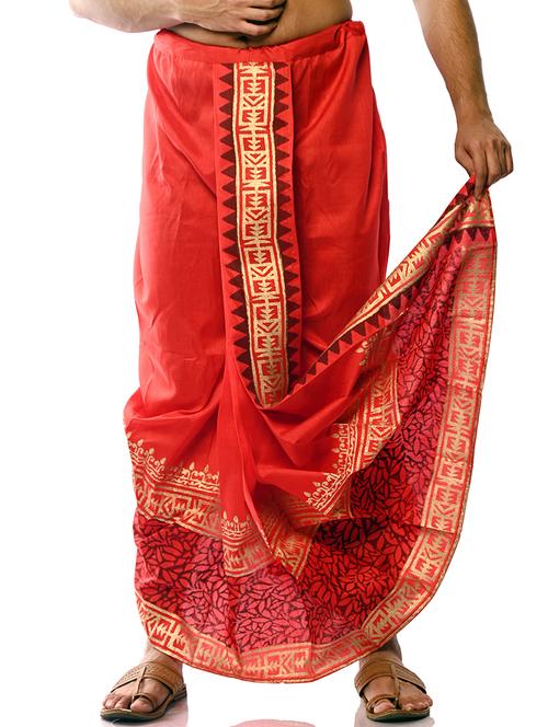 men printed traditional ethnic dhoti - 21641157 - Very Small Image - 1