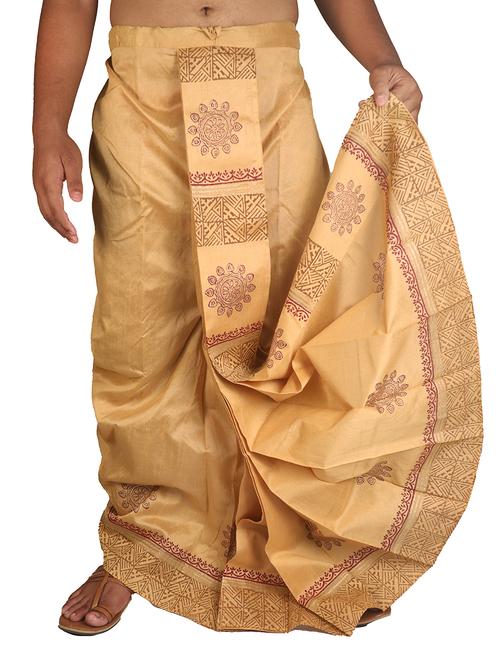 men printed traditional ethnic dhoti - 21641160 - Very Small Image - 1