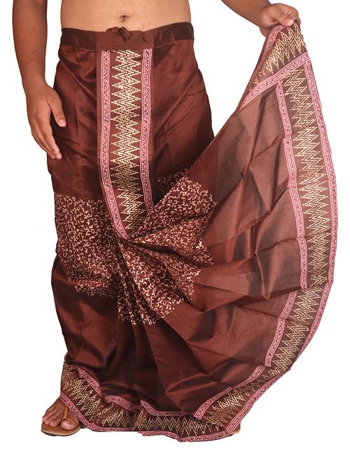 men printed traditional ethnic dhoti - 21641165 - Very Small Image - 1