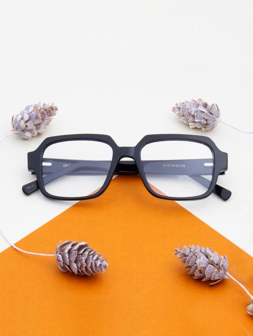 ted smith square black acetate spectacles frame for mens and womens - 21642405 - Very Small Image - 1