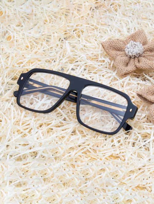 ted smith aviator black acetate spectacles frame for men - 21642406 - Very Small Image - 1