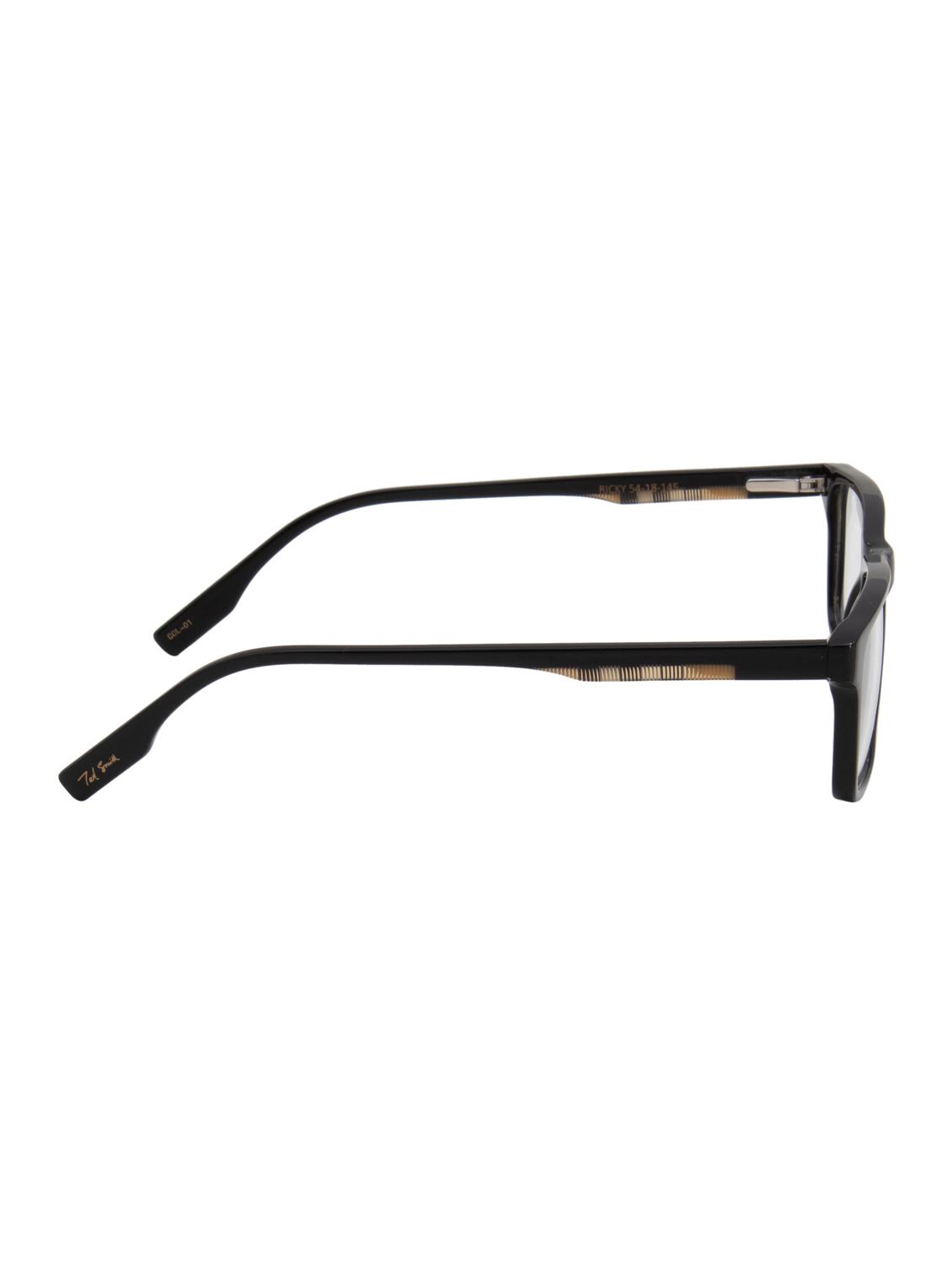 ted smith rectangular black acetate spectacles frame for mens and womens - 21642412 - Zoom Image - 4